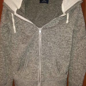 American Eagle Zipper Hooded Sweathshirt